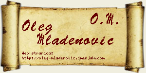 Oleg Mladenović vizit kartica